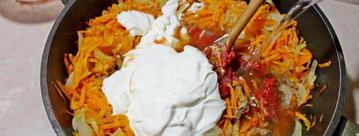 капустняк с фаршем в мультиварке. Шаг 4