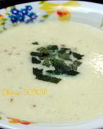 Крем-суп из кольраби с мятой