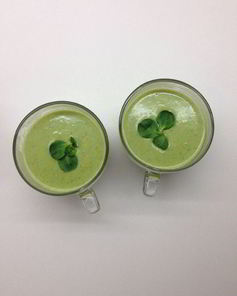 Крем-суп из порея и салата корн