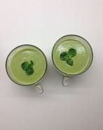 Крем-суп из порея и салата корн