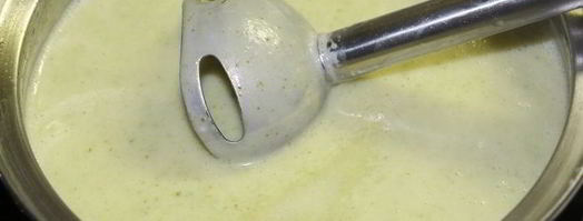 крем-суп из цукини с рикоттой, киноа и укропом. Шаг 5