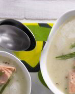 Крем-суп с лососем