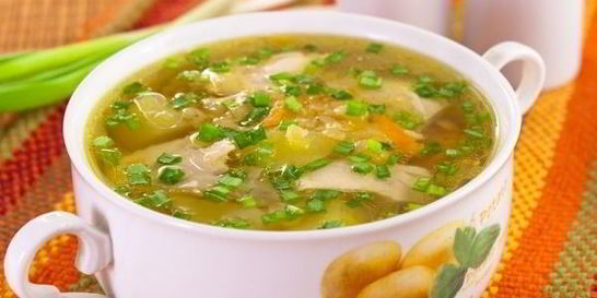 Куриный суп с чечевицей