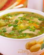 Куриный суп с чечевицей