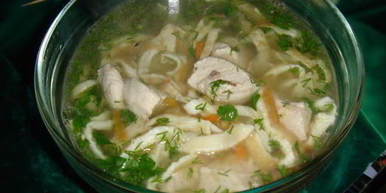 Куриный суп с фледле