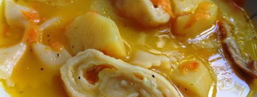 куриный суп с сырными рулетиками. Шаг 6