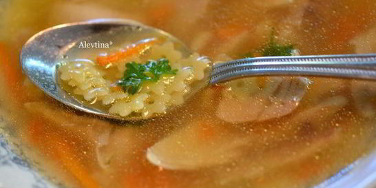 Куриный суп со звездочками