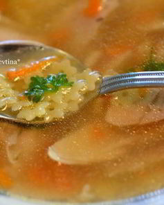 Куриный суп со звездочками