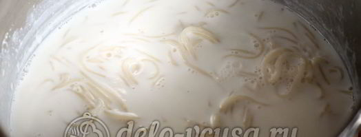 молочный суп с вермишелью. Шаг 3
