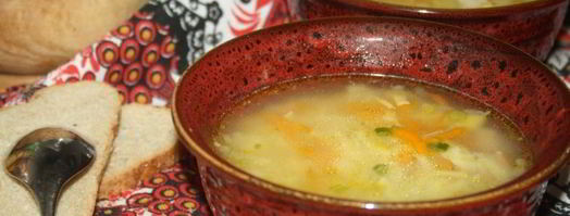 мясной суп с домашней яичной лапшой. Шаг 8