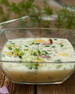 Окрошка на сметане