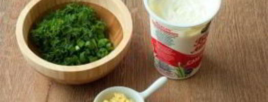 окрошка на сметане. Шаг 3