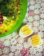 Окрошка на сыворотке