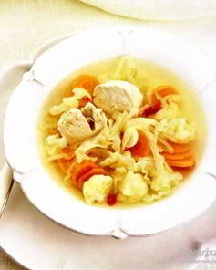 Пикантный куриный суп