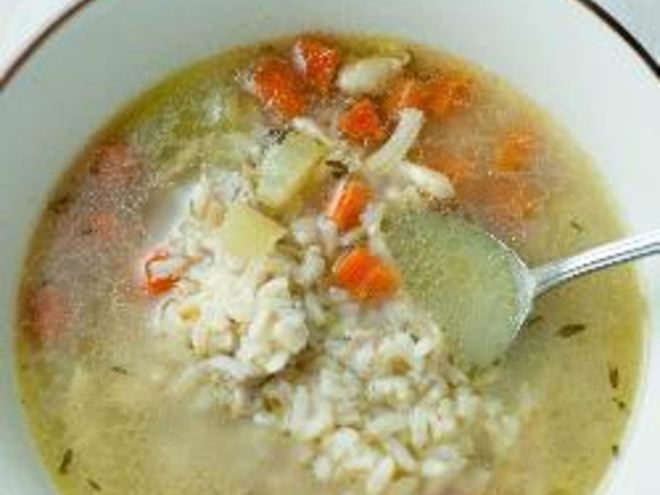 Рецепт простого куриного супа с рисом
