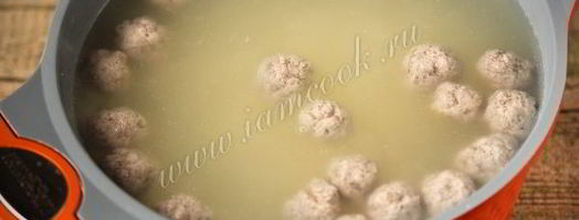 рисовый суп с фрикадельками. Шаг 6