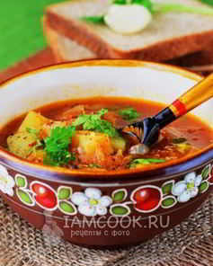 Постные щи из квашеной капусты