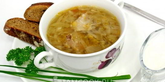 Щи из квашеной капусты в мультиварке