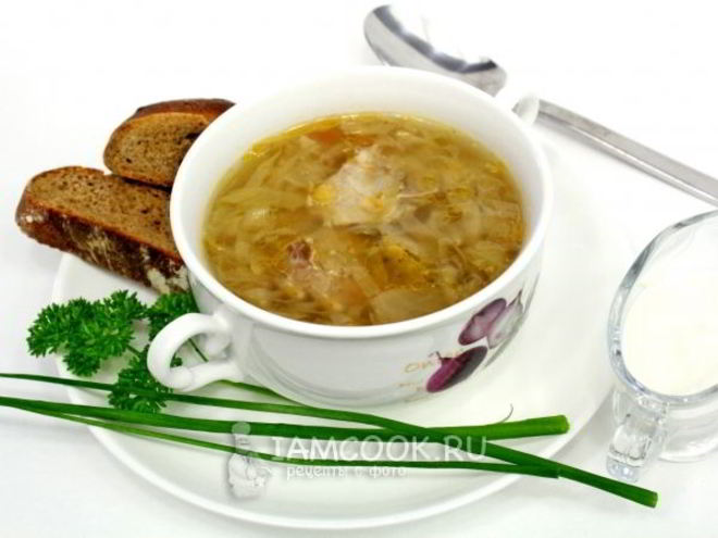 Рецепт щей из квашеной капусты в мультиварке