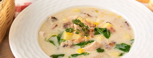 сливочный суп с курицей, беконом и кукурузой. Шаг 11