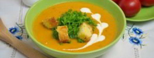 сливочный томатный суп с базиликом. Шаг 10