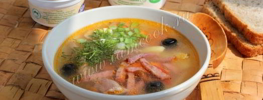 мясная солянка в мультиварке. Шаг 9