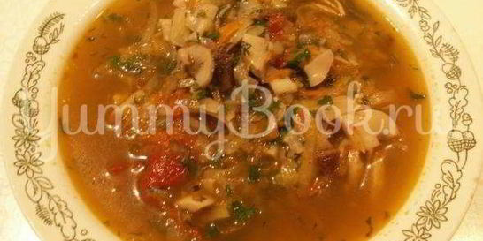 Постная грибная солянка