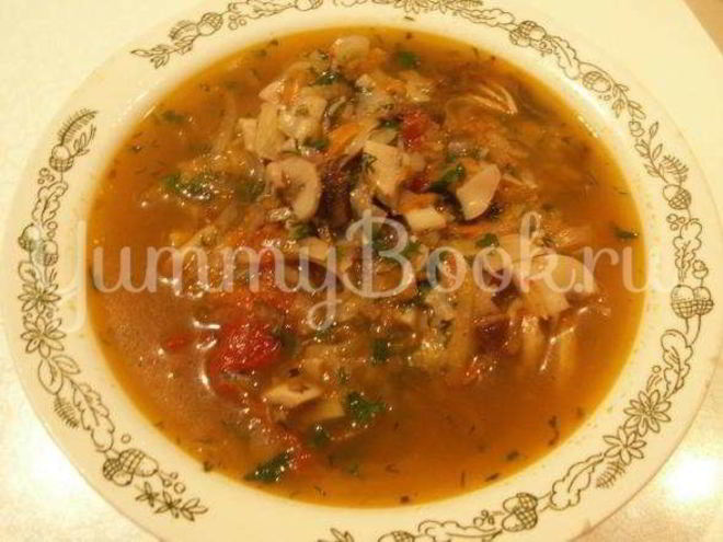 Рецепт постной грибной солянки