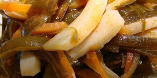 Солянка из морской капусты