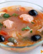 Солянка из семги