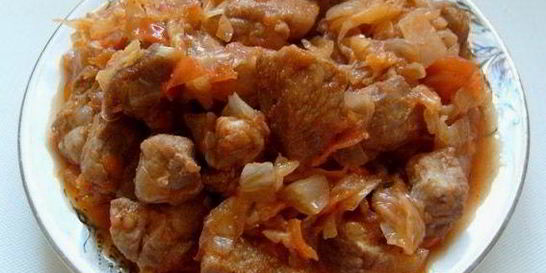 Солянка из свежей капусты с мясом