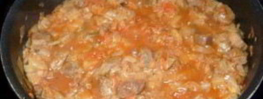 солянка из свежей капусты с мясом. Шаг 5