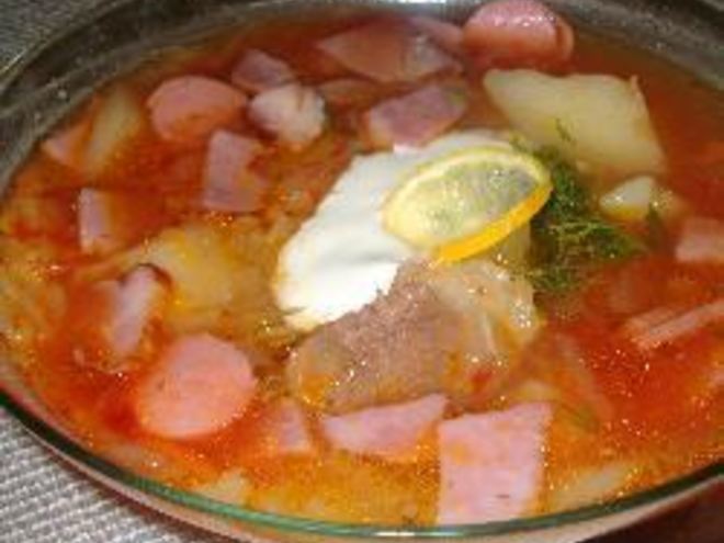 Рецепт солянки мясной