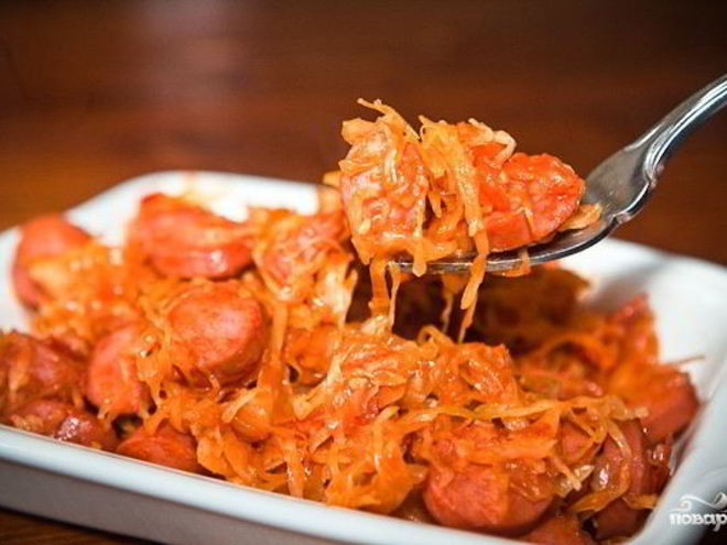 Рецепт солянки по-деревенски с сосиской