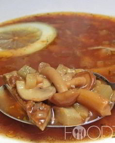 Солянка с грибами