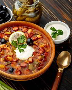 Солянка с картошкой