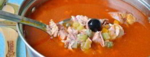 солянка с копченостями в хлебе. Шаг 6