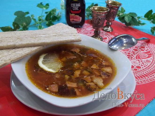 Рецепт солянки сборной мясной