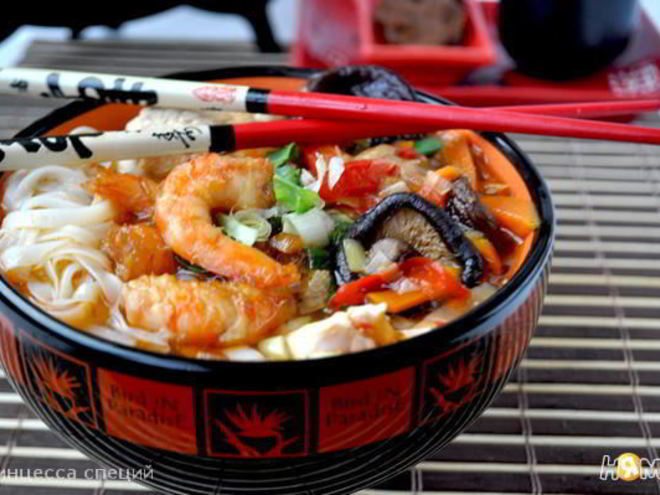 Рецепт супа азиатского фьюжн