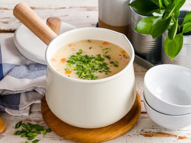 Рецепт супа чаудер с тилапией и мидиями