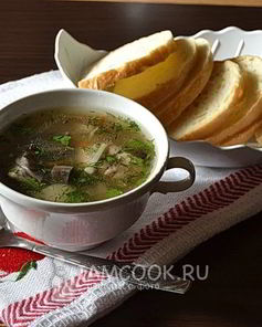 Суп грибной из свежих подберезовиков