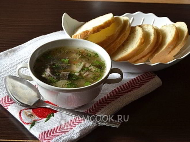 Рецепт супа грибного из свежих подберезовиков