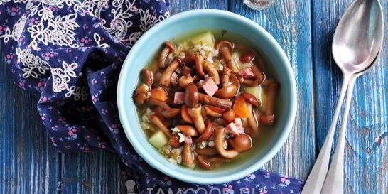 Суп грибной из замороженных опят