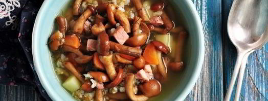 суп грибной из замороженных опят. Шаг 15