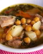Суп из баранины и нута