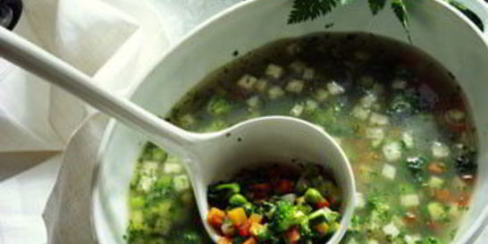 Суп из брокколи и цветной капусты