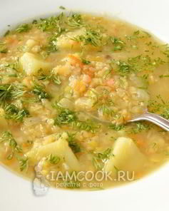 Суп из чечевицы в мультиварке