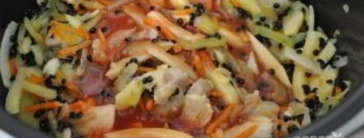 суп из черной чечевицы с индейкой. Шаг 6