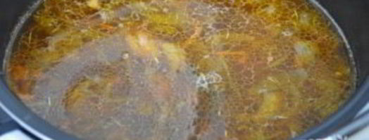 суп из черной чечевицы с индейкой. Шаг 7