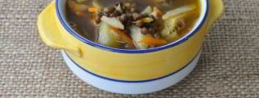 суп из черной чечевицы с индейкой. Шаг 8